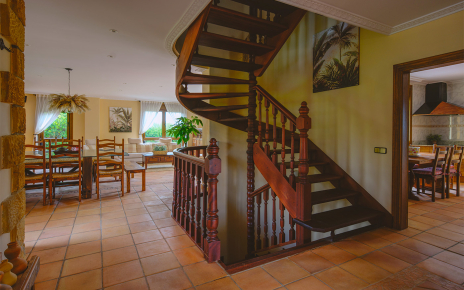 The villa is arranged on three floors, this is ground floor